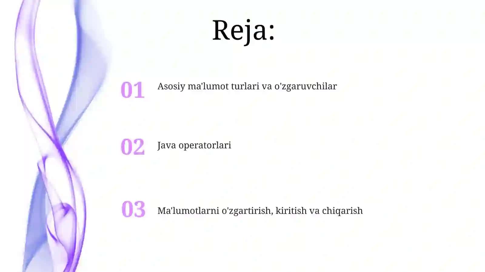 Java'da asosiy ma'lumot turlari 2