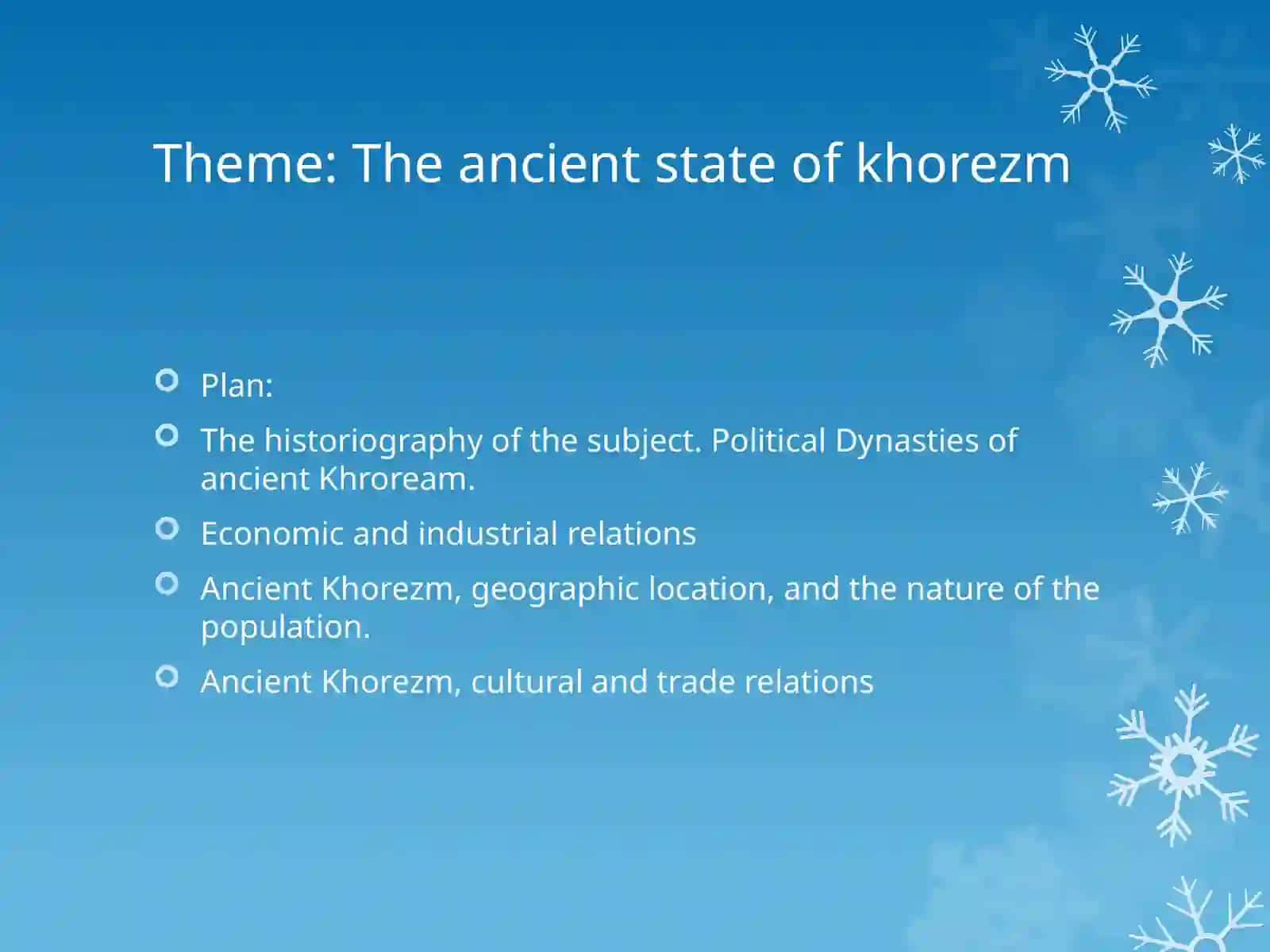 The ancient state of Khorezm 2