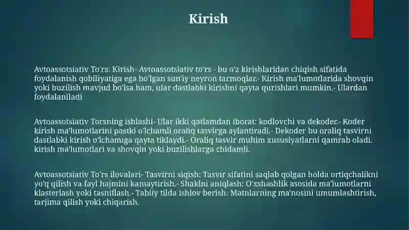 Avtoassotsiativ ToʻRlar 2
