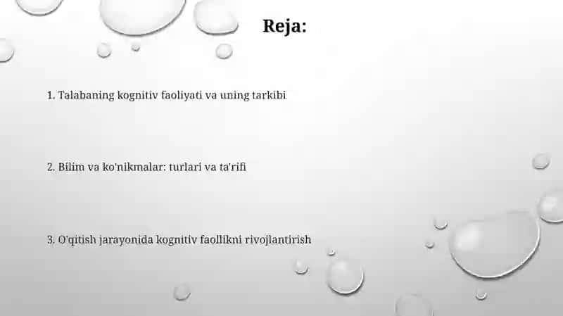 Talabaning bilish faolyati va uning tuzulishi 2