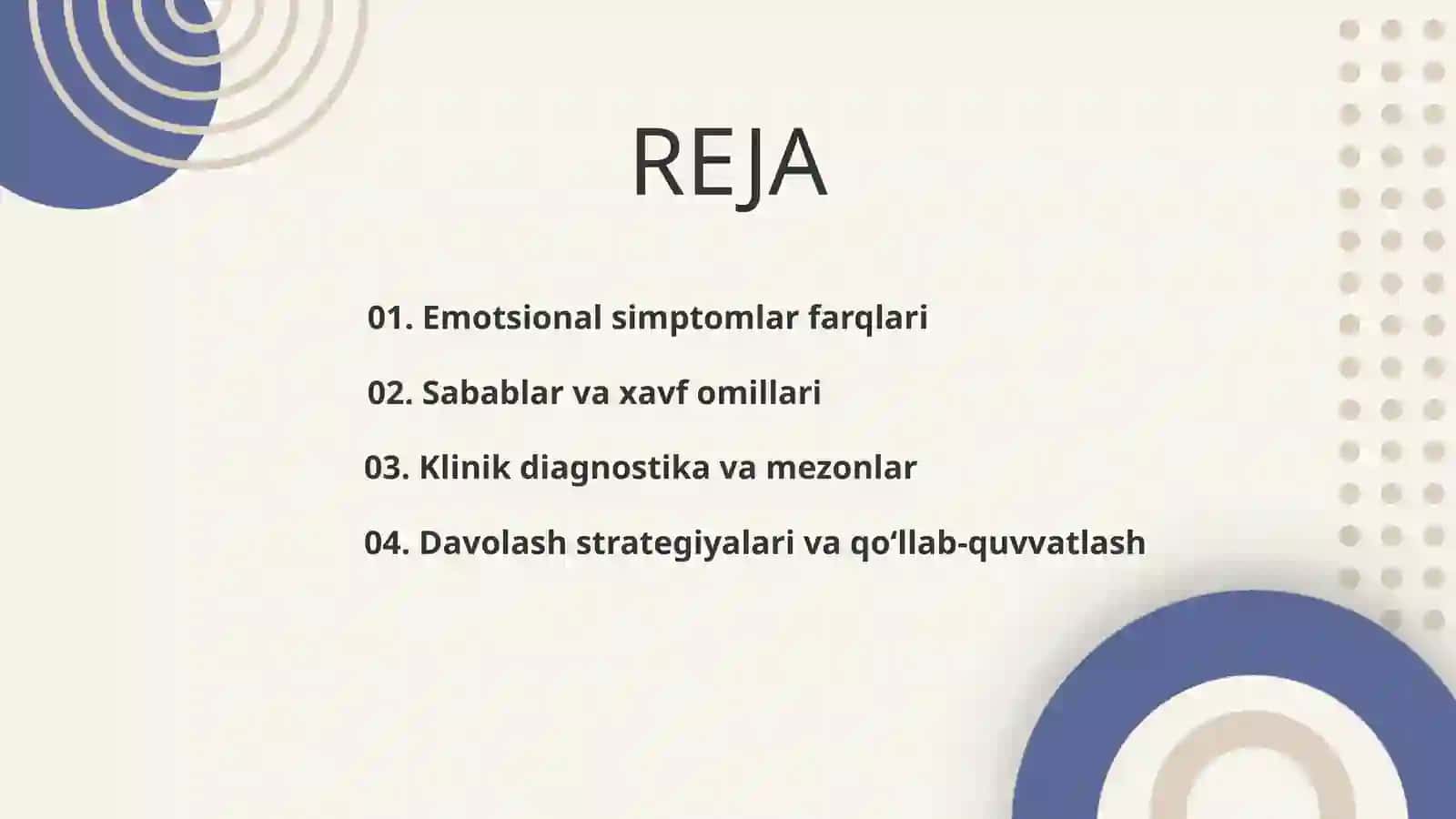 Apatiya, depressiya, xavotirlanish 2