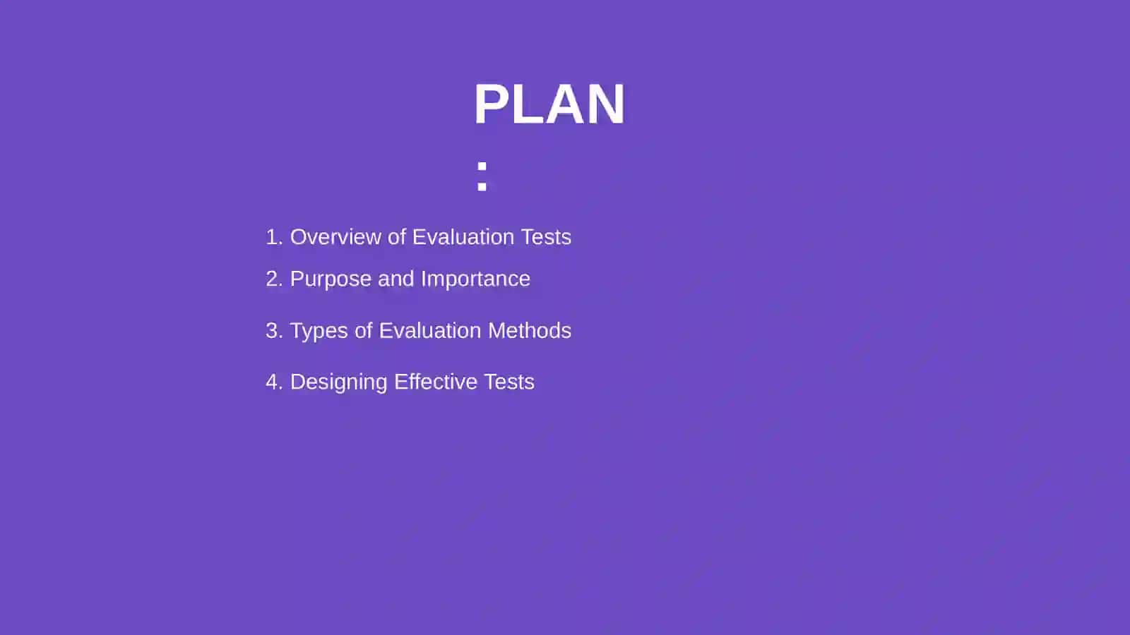 Evaluation test 2
