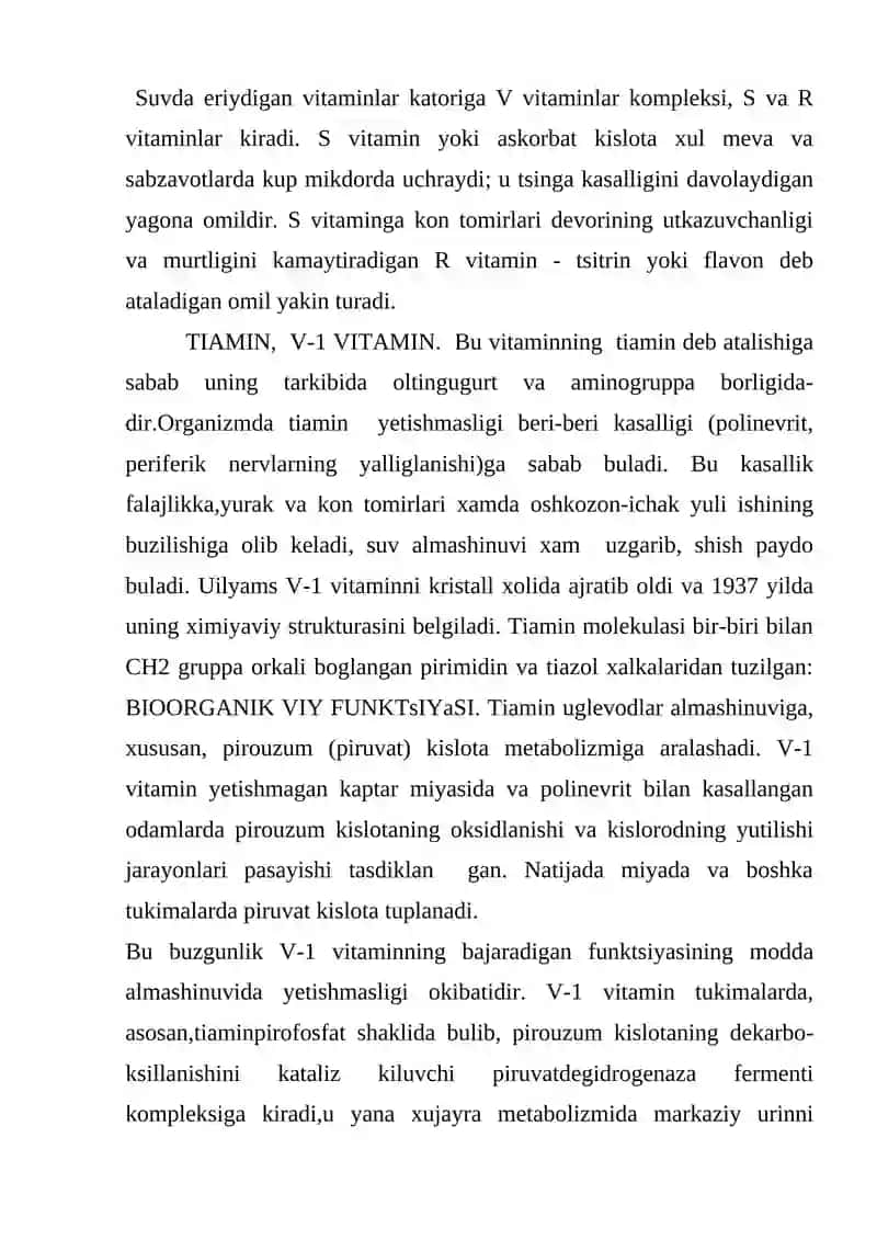 Suvda eriydigan vitaminlar 2