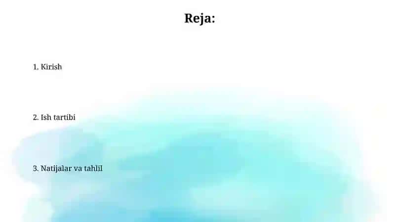 Mulk tarkibi haqida amali ish 2