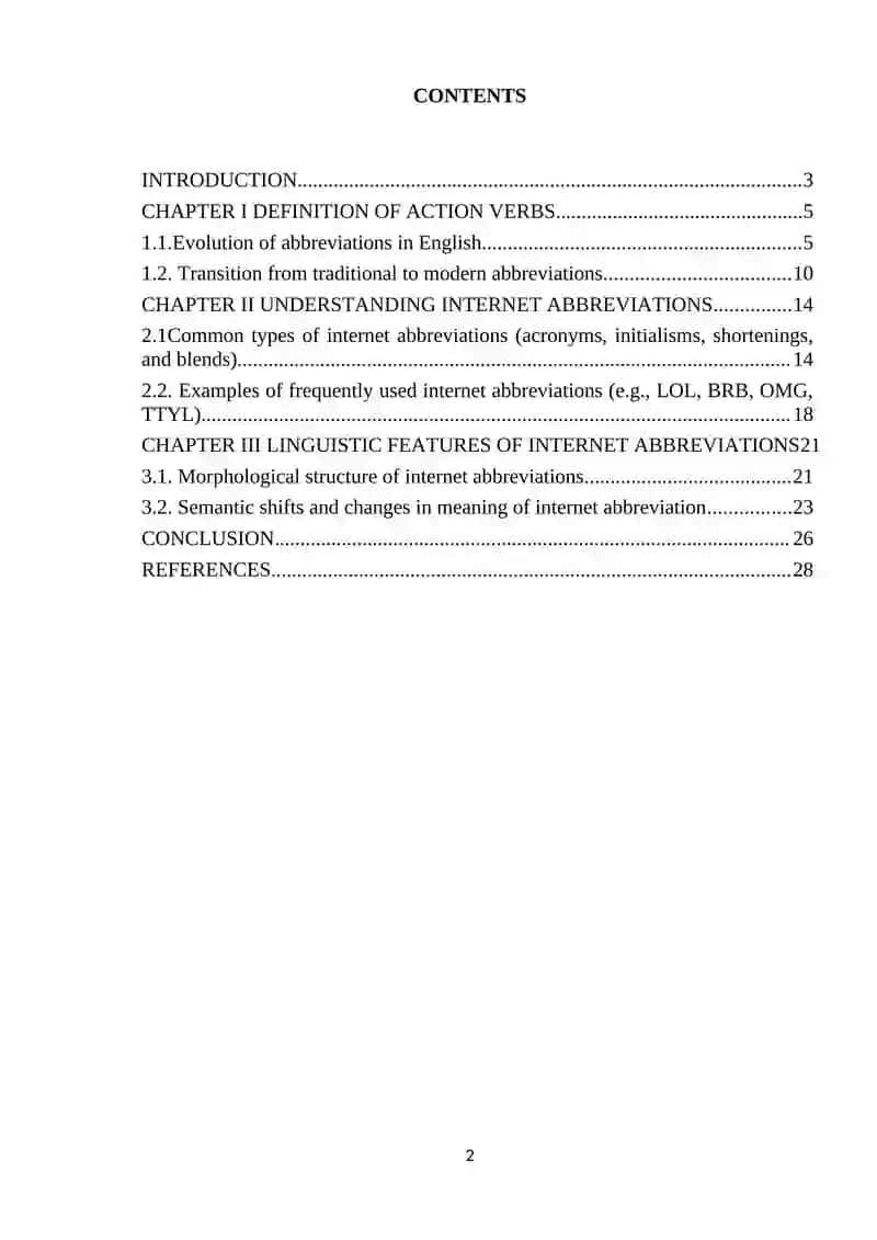 ABBREVIATION IN MODERN ENGLISH (INTERNET ABBREVIATIONS) 2