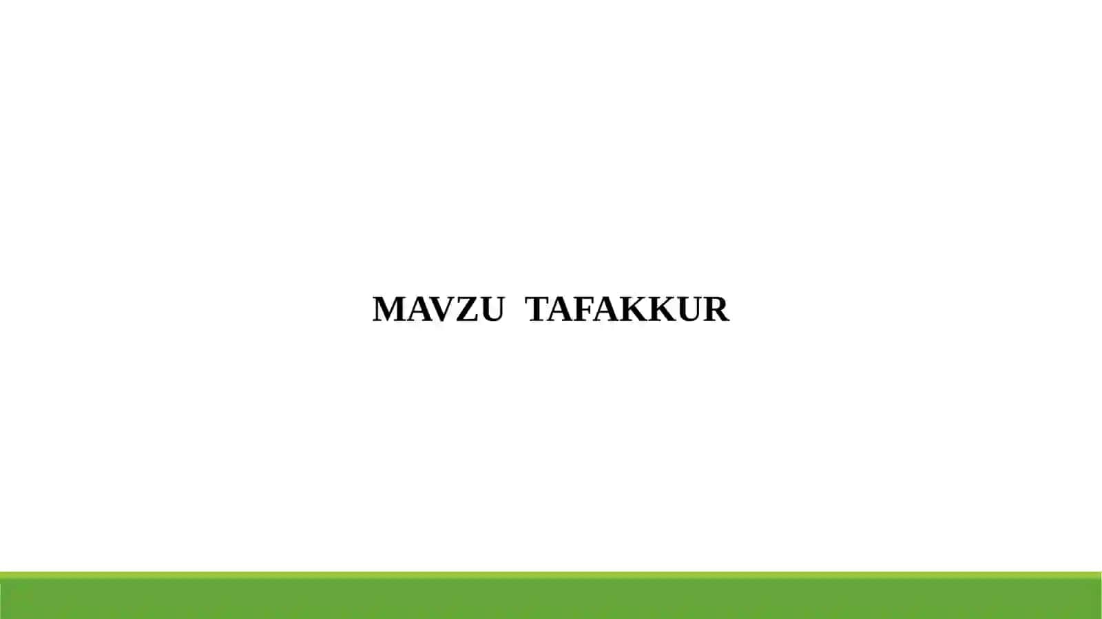 Tafakkur Psixologiyasi 2