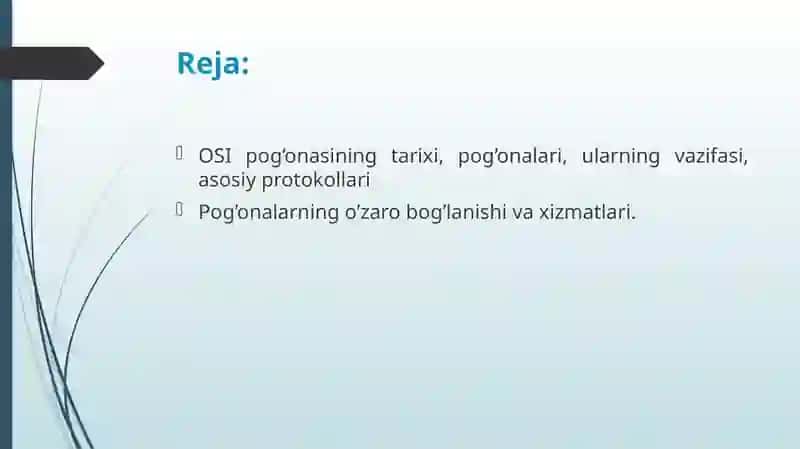 OSI etalon modeli 2