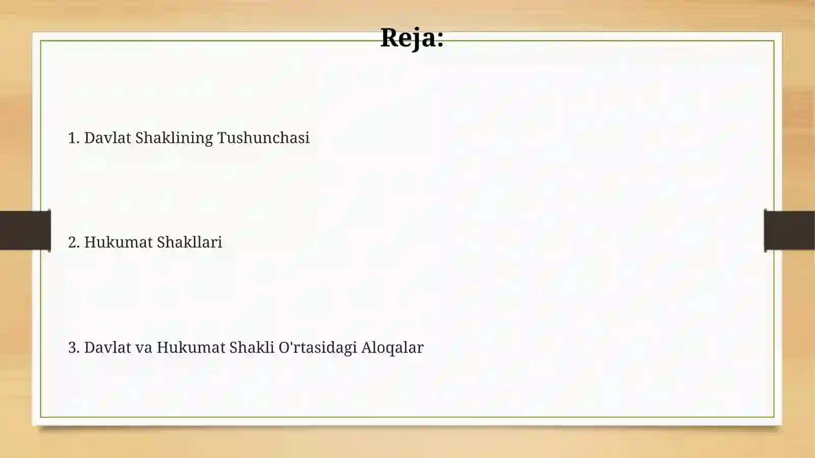 Davlat Shaklining Tushunchasi 2