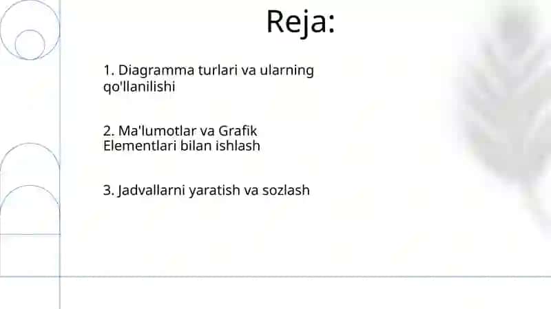 Microsoft Excellda grafik va diagrammalar yaratish 2