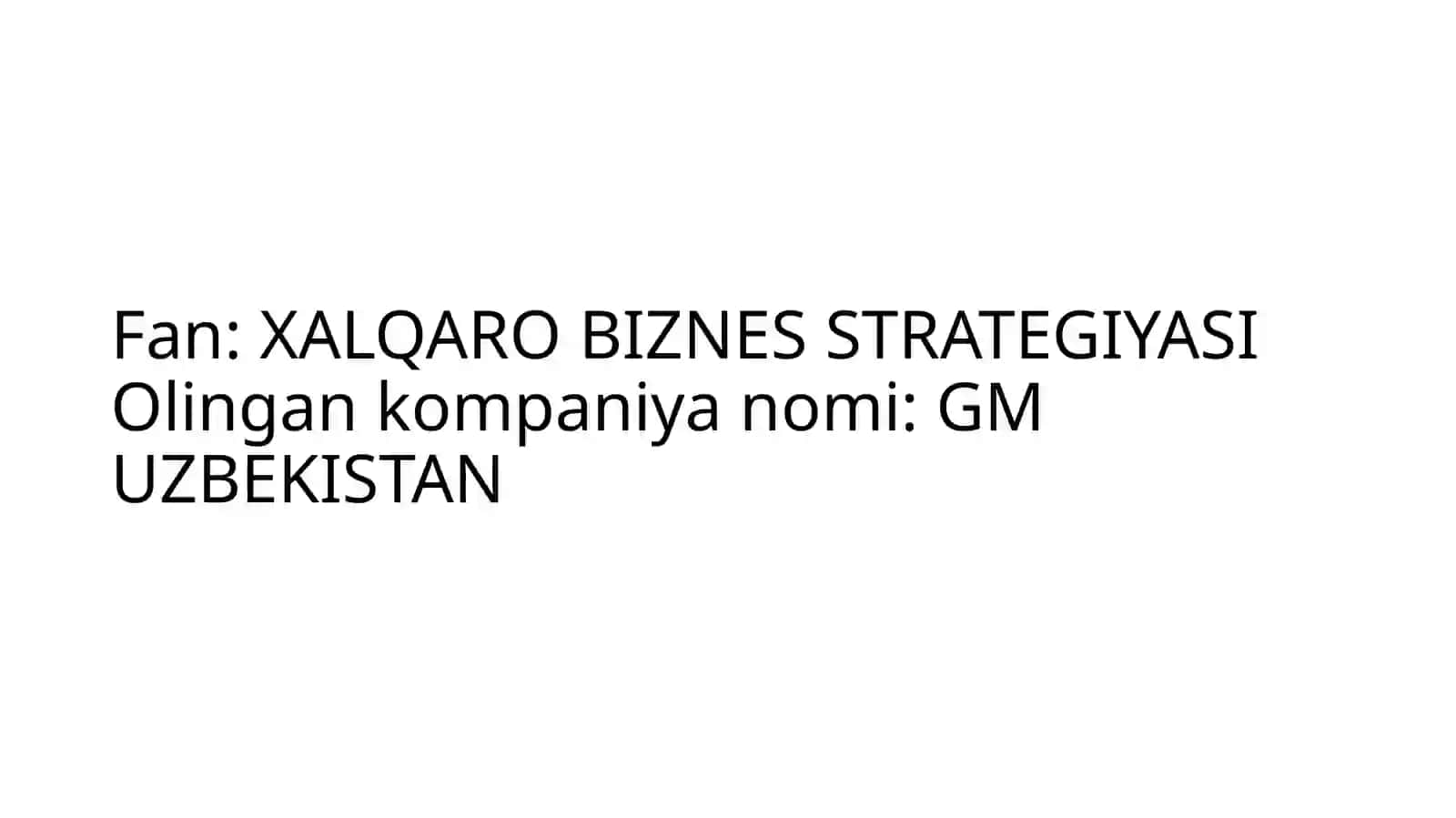GM UZBEKISTAN 2