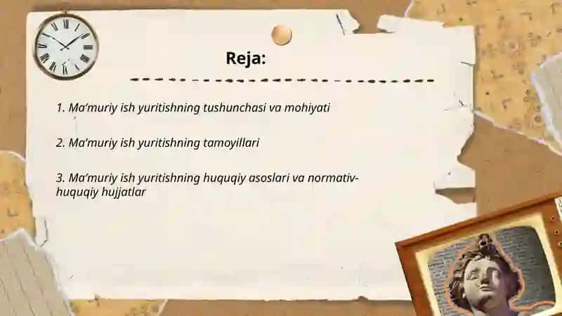 Maʼmuriy ish yuritish 2