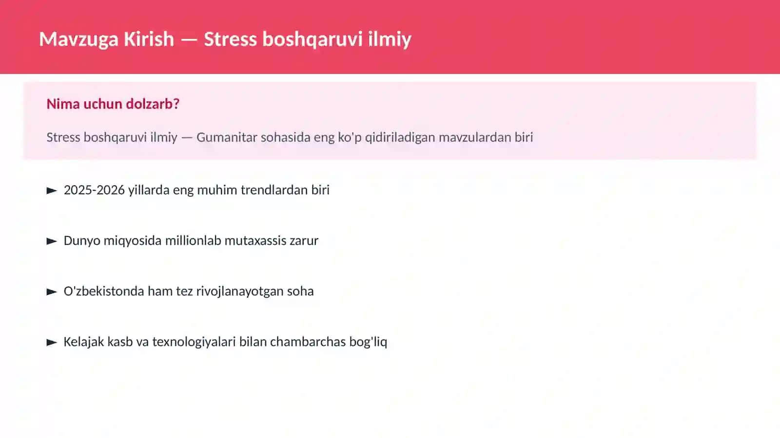 Stress boshqaruvi ilmiy 2