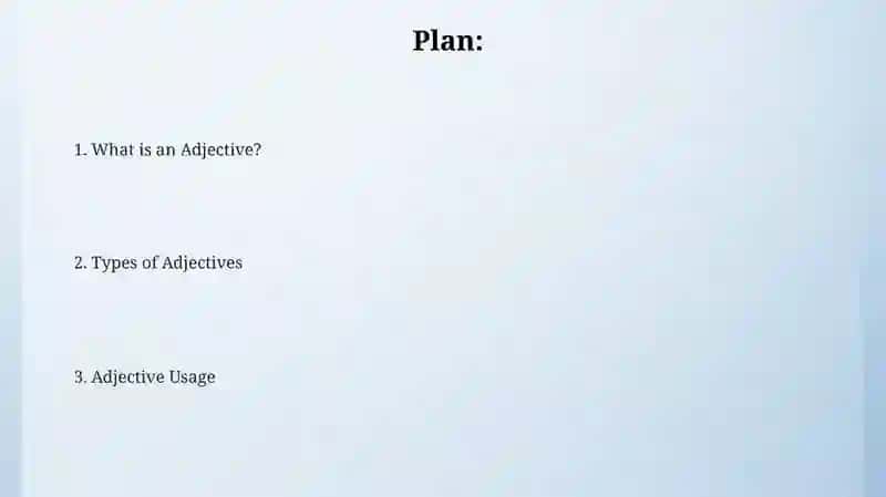 Adjective 2
