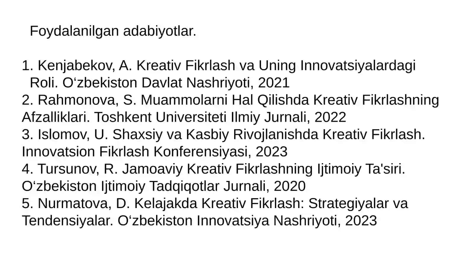 Kreativ fikrlashda everistik qoidalarning turlari 2