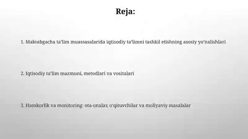 Iqtisodiy ta’lim muhiti 2