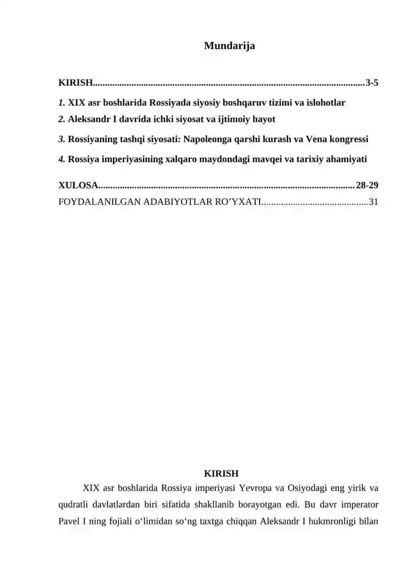 XIX asr Rossiyaning ichki va tashqi siyosati 2