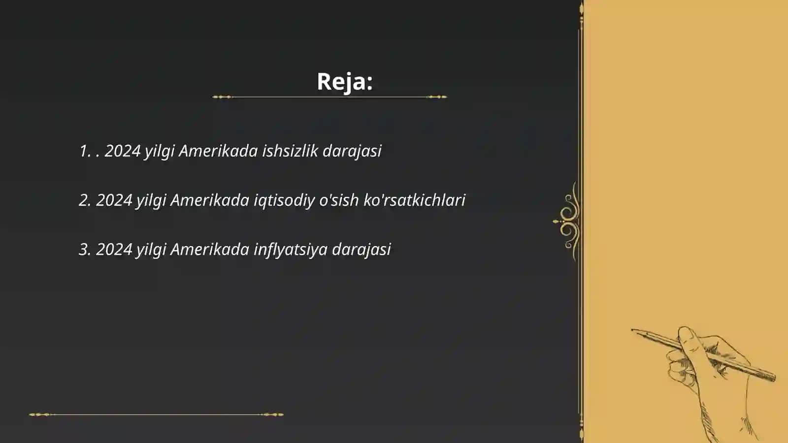 Amerikaning 2024 yoldagi barcha sitatistikalari 2