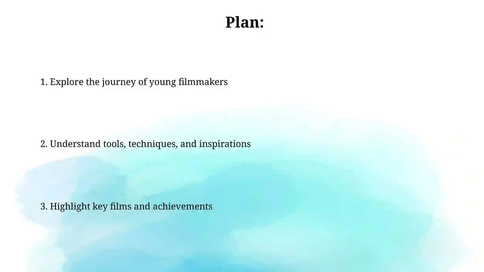 Young filmmakers 2