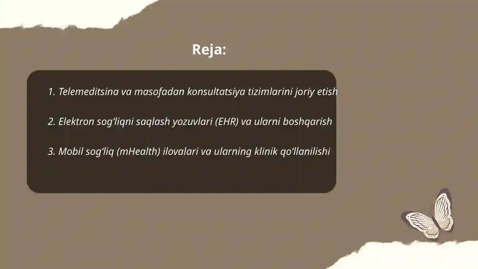 Tibbiyot masalalarini yechishda axborotkommunikatsiya texnologiyalari 2
