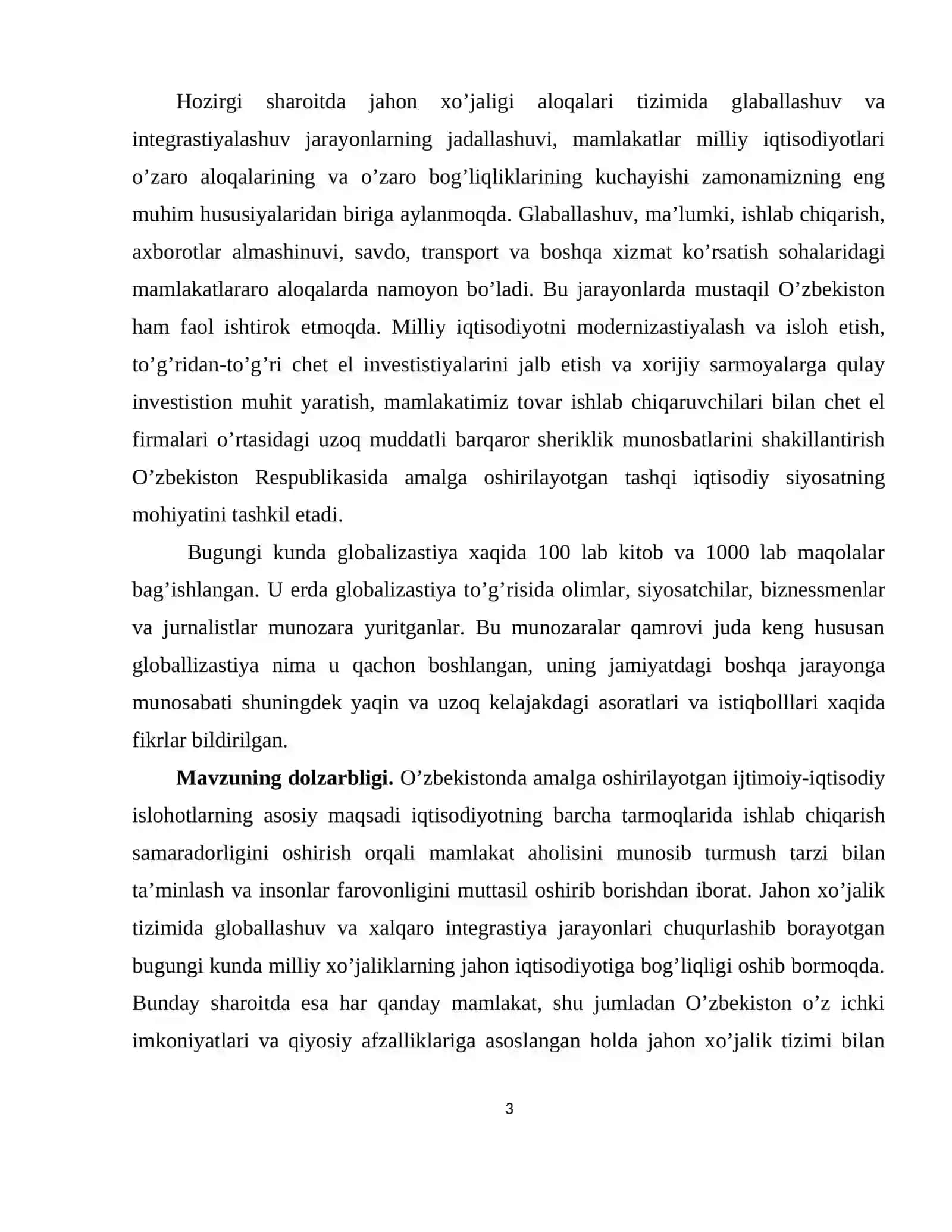 Jahon iqtisodiyotining globallashuvi 2