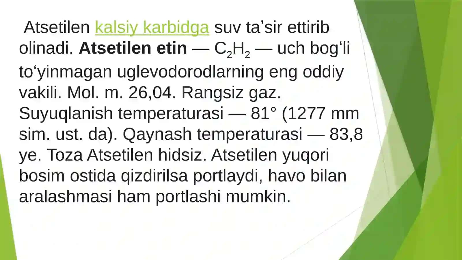 Atsetilinni gidroxlorlash orqali vinil-xlorid ishlab chiqarish 2
