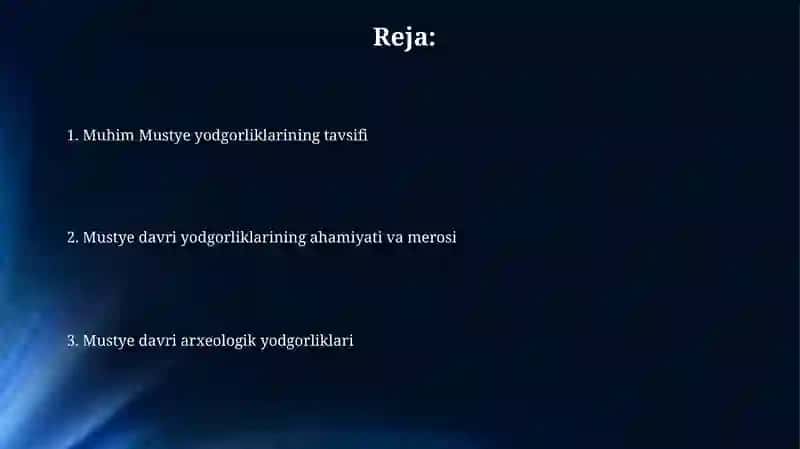 Mustye davri arxeologik yodgorliklari 2