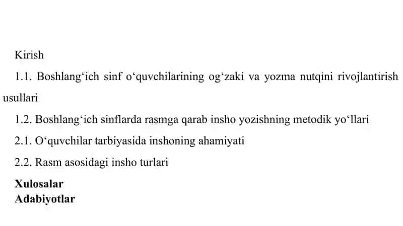 Ona tili-o’qish savodxonligi va uni o’qitish metodikasi 2