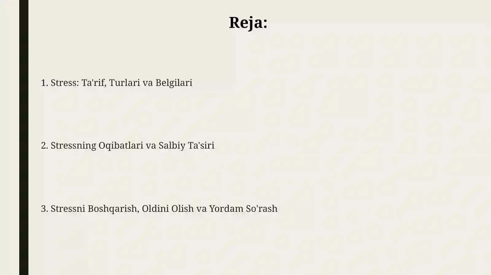 Stress va uning turlari 2