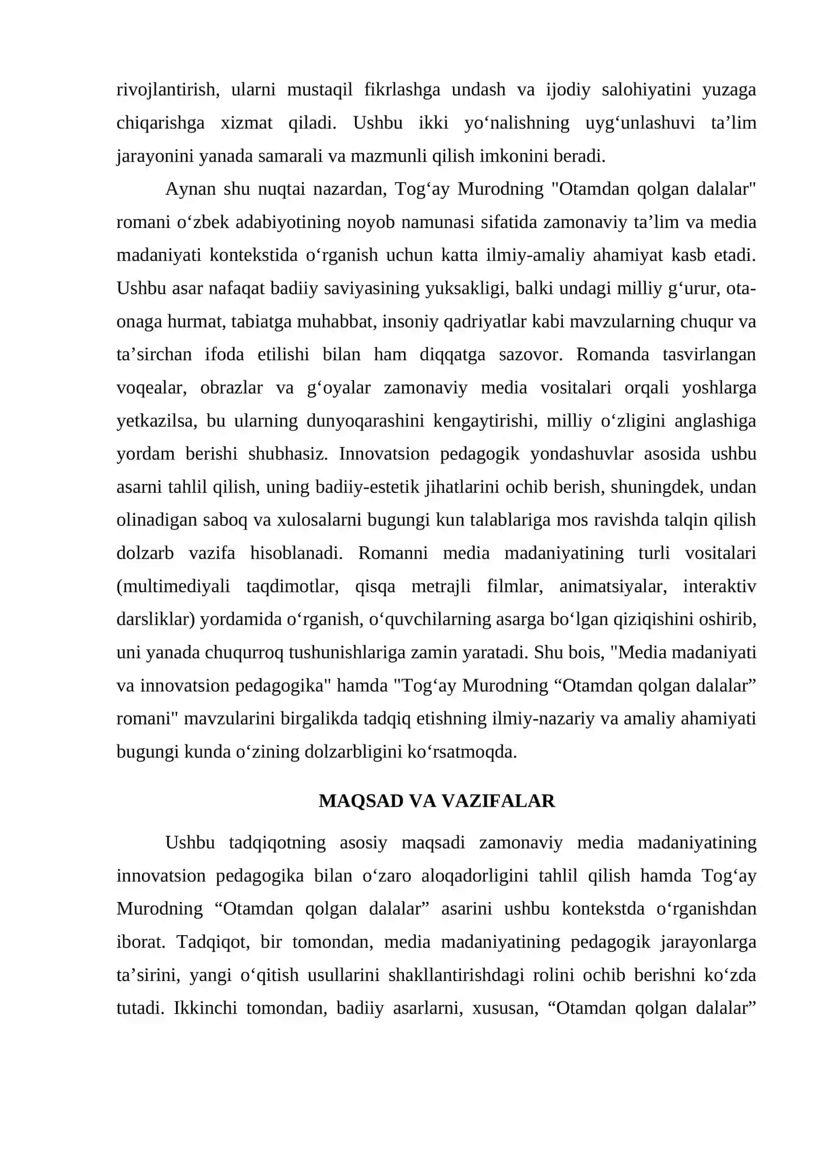 MEDIA MADANIYAT VA INNOVATSION PEDAGOGIKA 2