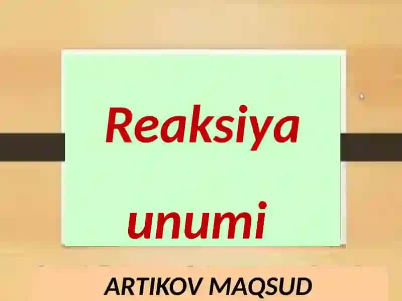 Mahsulot chiqish unumini hisoblashga doir masalalar yechish 2