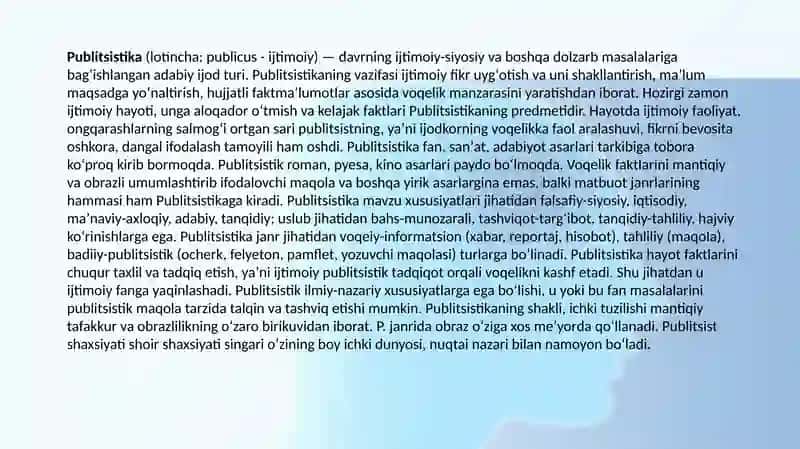 Publitsistik uslub 2