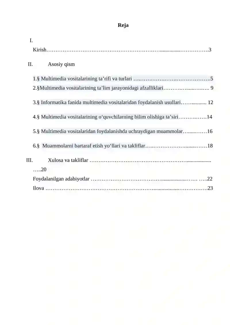 “Informatika fanini o‘qitishda multimedia vositalarining o‘rni” 2