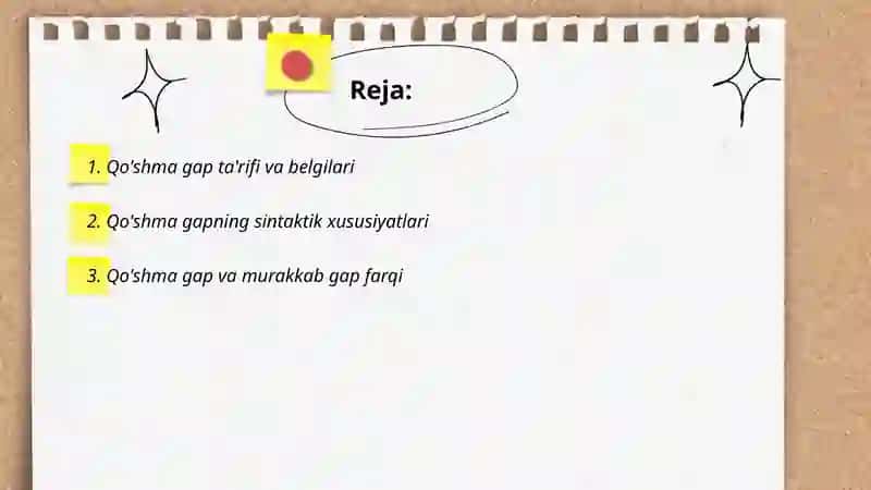 Qo'shma gap va uning turlari 2
