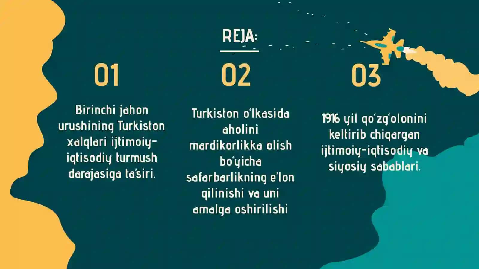 Birinchi jahon urushi va uning Turkiston o‘lkasiga ta’siri 2