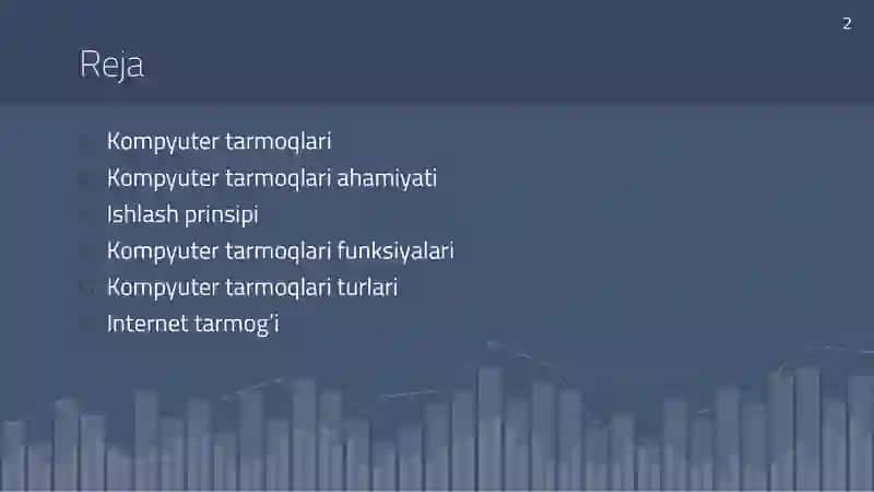 Kompyuter tarmoqlari va standartlashtirish 2