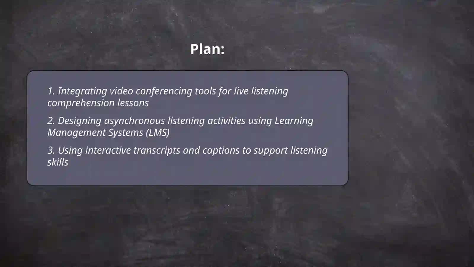 Video Conferencing Tools for Live Listening Comprehension Lessons 2