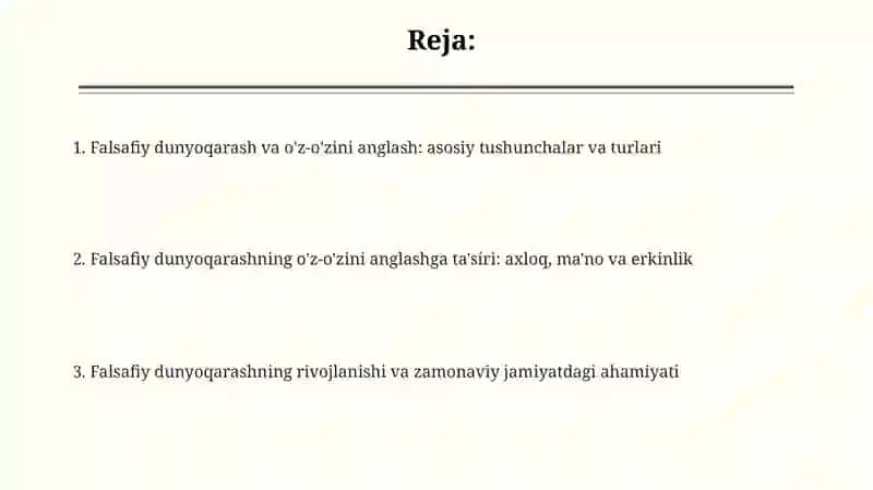 Falsafiy dunyoqarash va uning ta'rifi 2