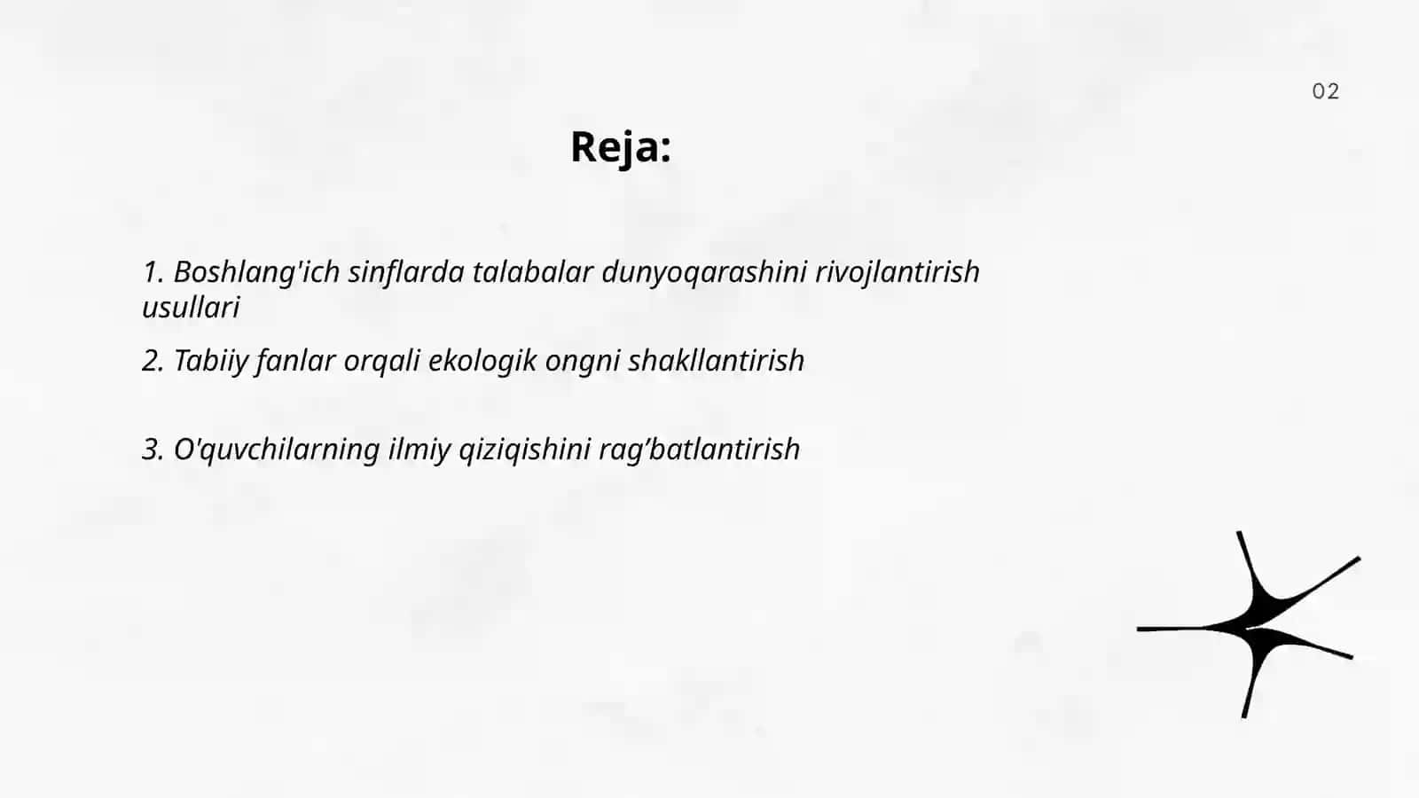 Ekologik ongni shakllantirish 2