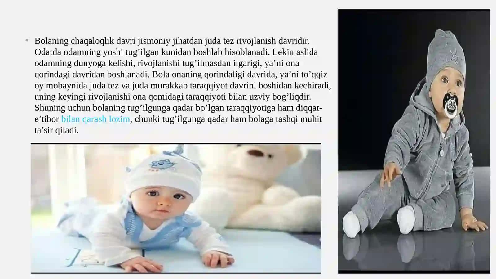 CHAQALOQLIK VA GO’DAKLIK DAVRI 2