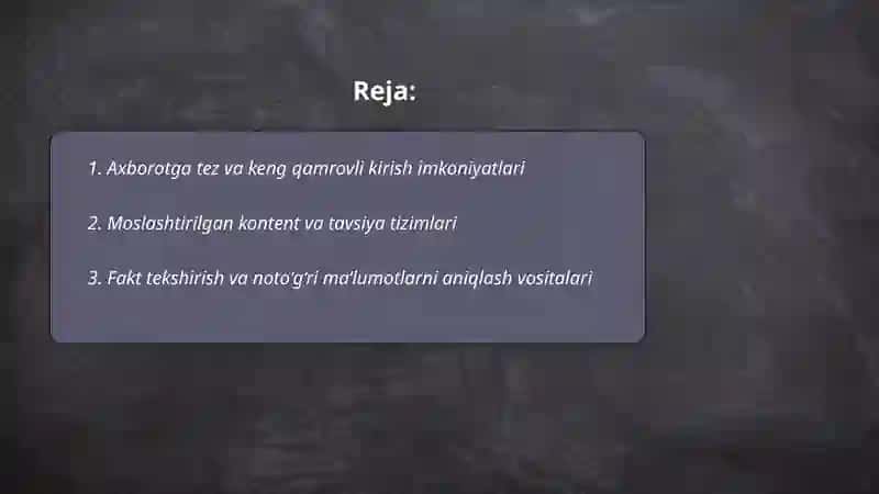 Axborot texnologiyalari media iste'molchilariga 2