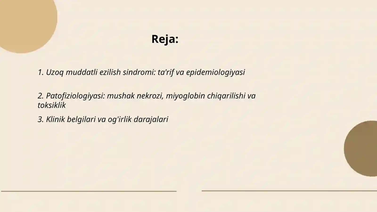 Uzoq muddatli ezilish sindromi 2