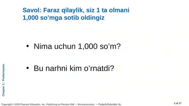 TALAB VA TAKLIF ASOSLARI 2