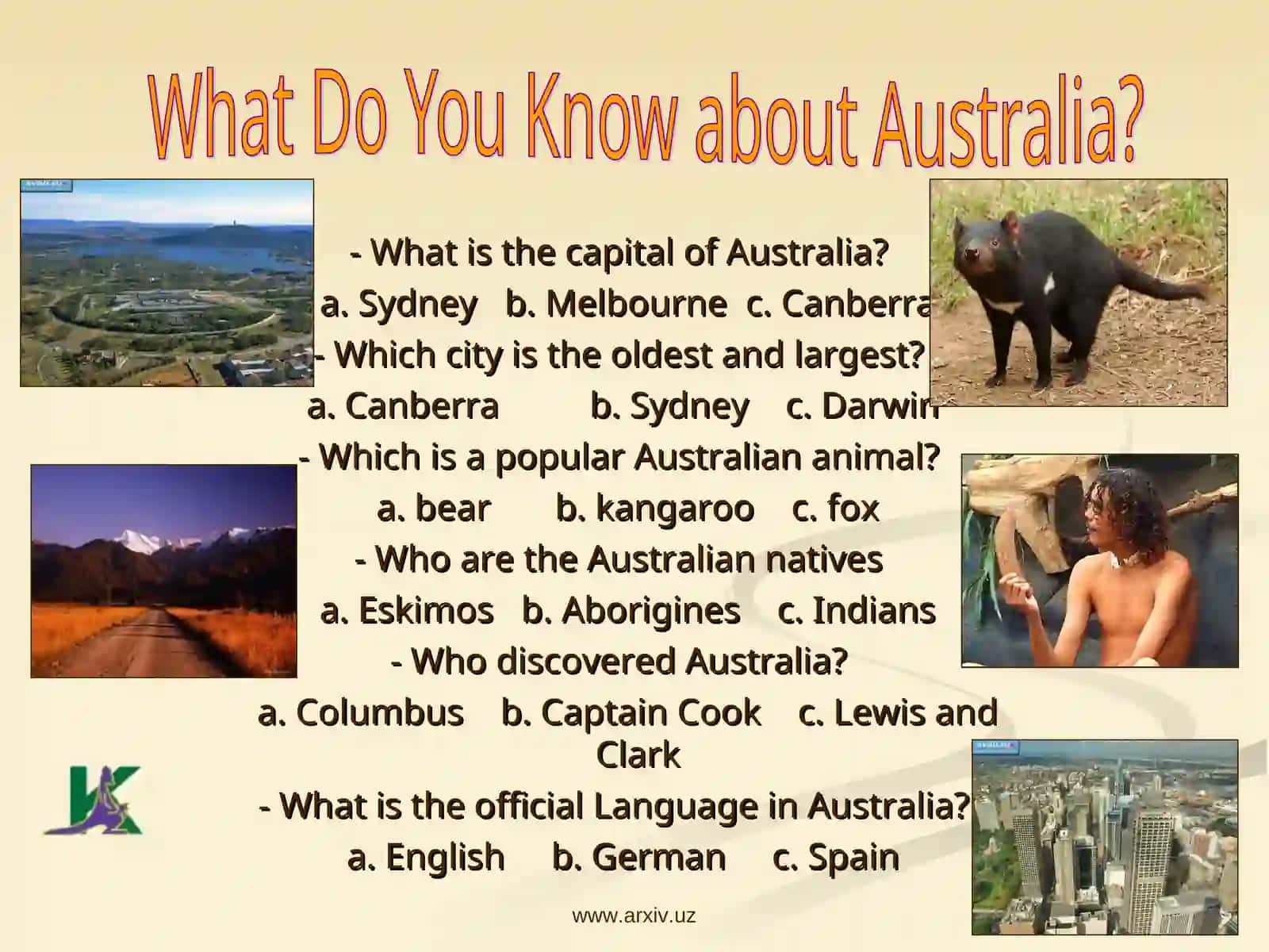 Welcome to Australia 2