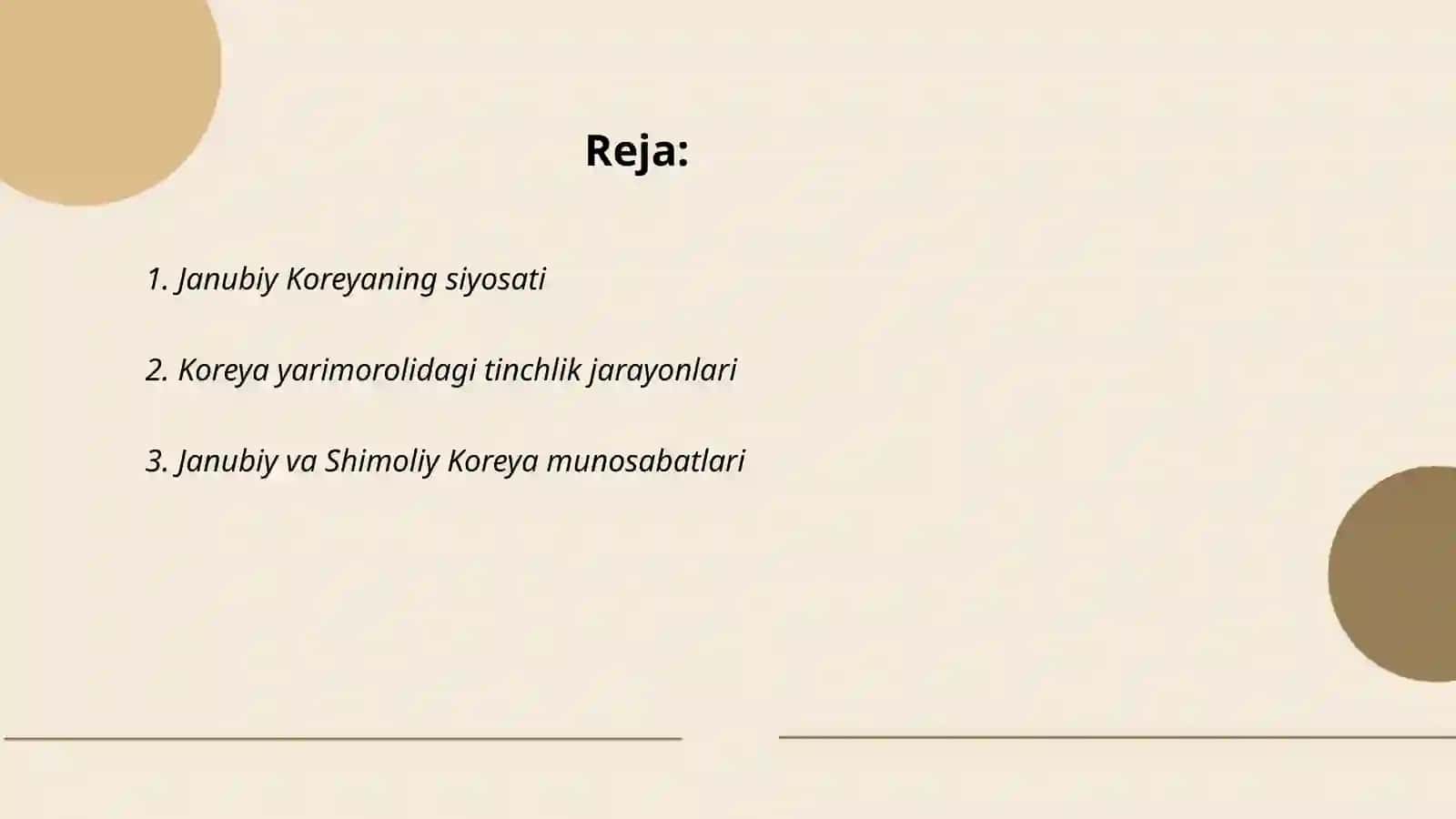 Janubiy Koreyaning siyosati 2