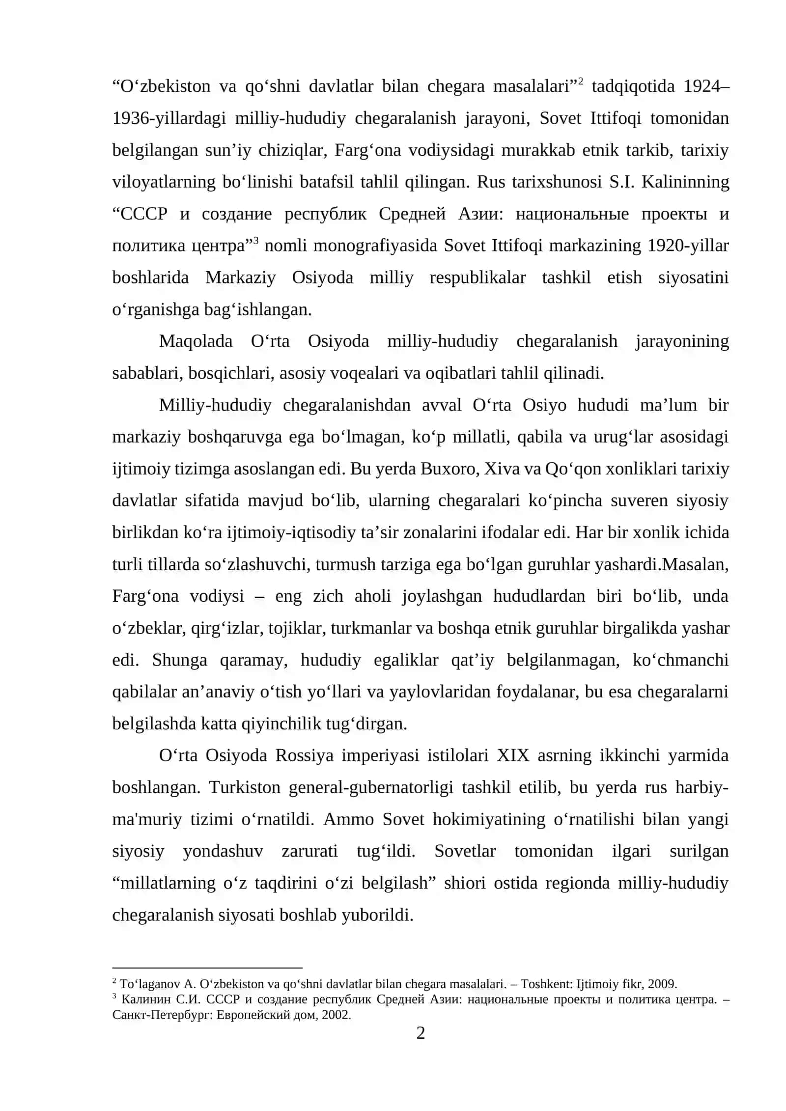 O‘rta Osiyoda milliy hududiy chegaralanish 2