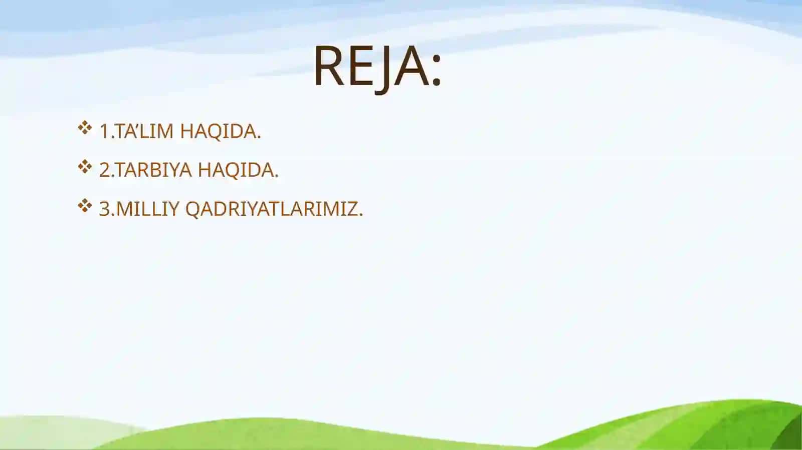 TA’LIM TARBIYA JARAYONIDA MILLIY QADRIYATLARIMIZ O’RNI:BOSHLANG’ICH TA’LIM 2
