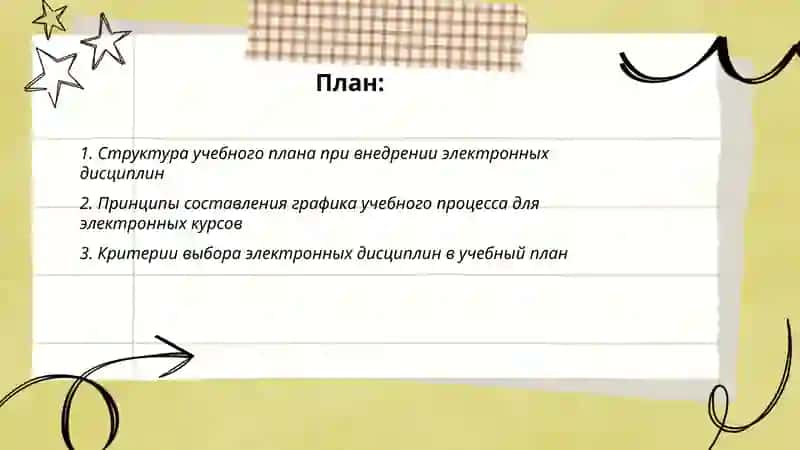 График учебного процесса Вибор электронных дисциплин 2