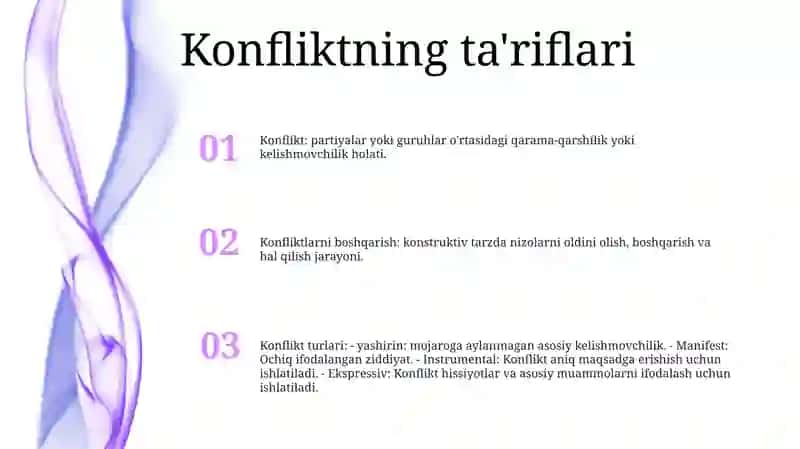 Konflikt Va Uning Turlaru 2