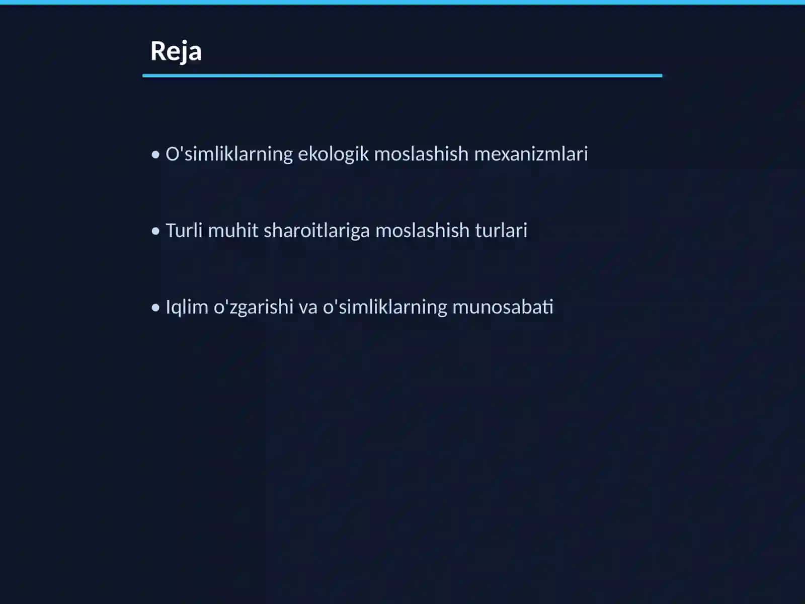 O'simliklarni muhitga mostlashganligi 2