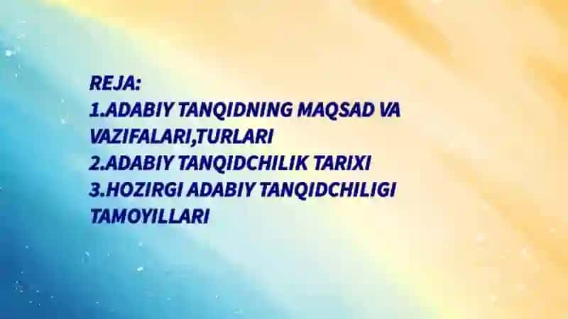Hozirgi adabiy tanqidchilik nomoyondalari 2